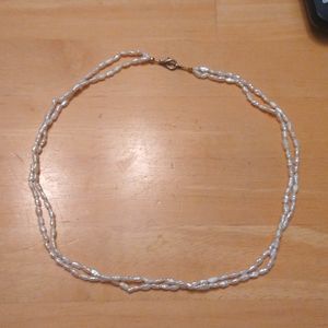 Vintage Freshwater Pearl 2 Strand Necklace with Clasp